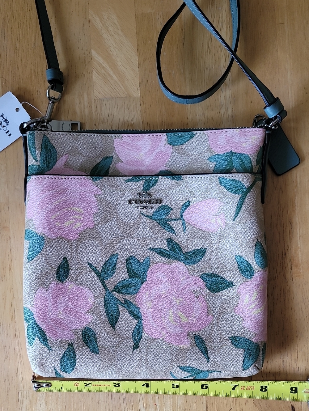 Coach Camo Rose Messenger Crossbody Bag 31226 - Picture 6 of 10